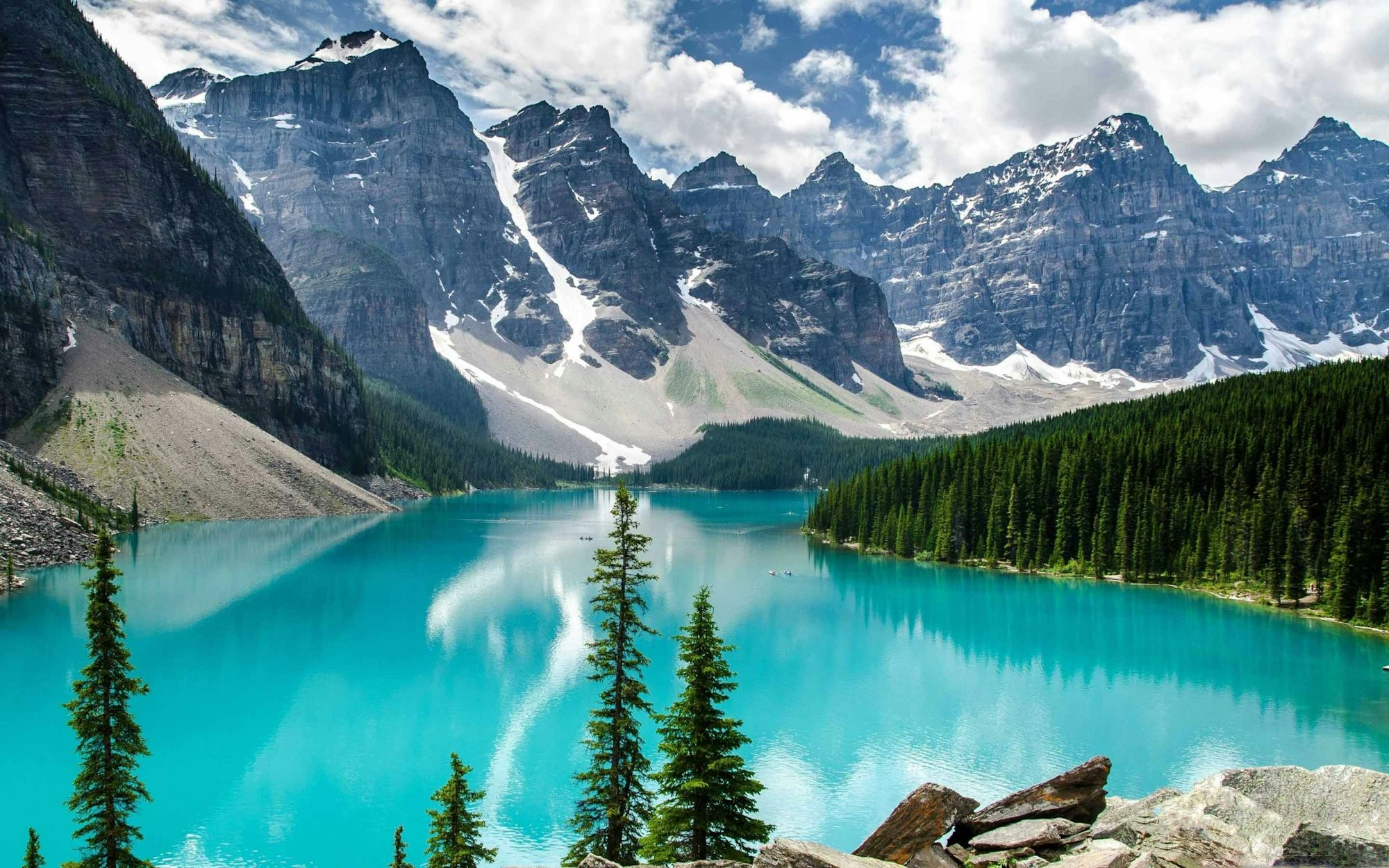 Panoramic view of the Banff national park. Canada