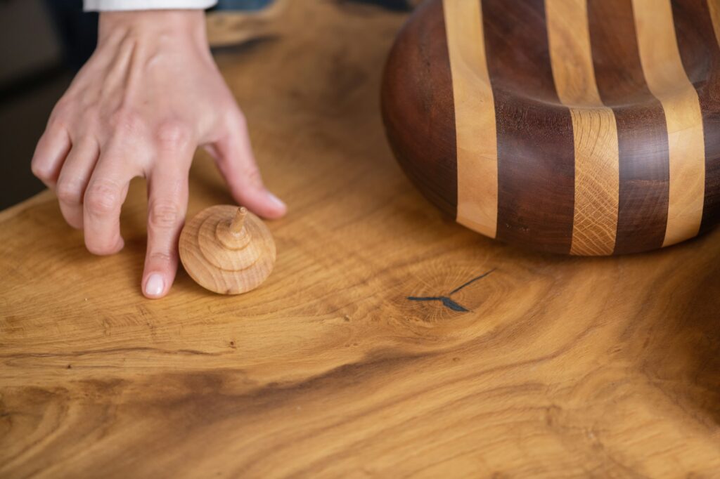 Handcrafted Wooden Spinner